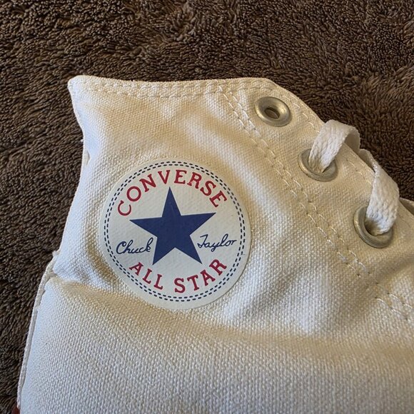 Converse Chuck Taylor All Star High Top Sneakers White Canvas Women’s 6 Men’s 4 - Picture 2 of 13